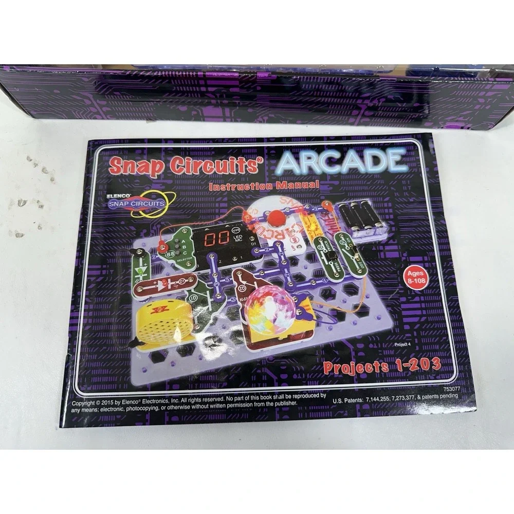 Elenco Snap Circuits Arcade Kit SCA-200 Stem Projects Educational Electronics